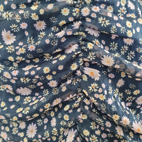 Free People Blue Floral Midi Dress - Picture 4 of 7